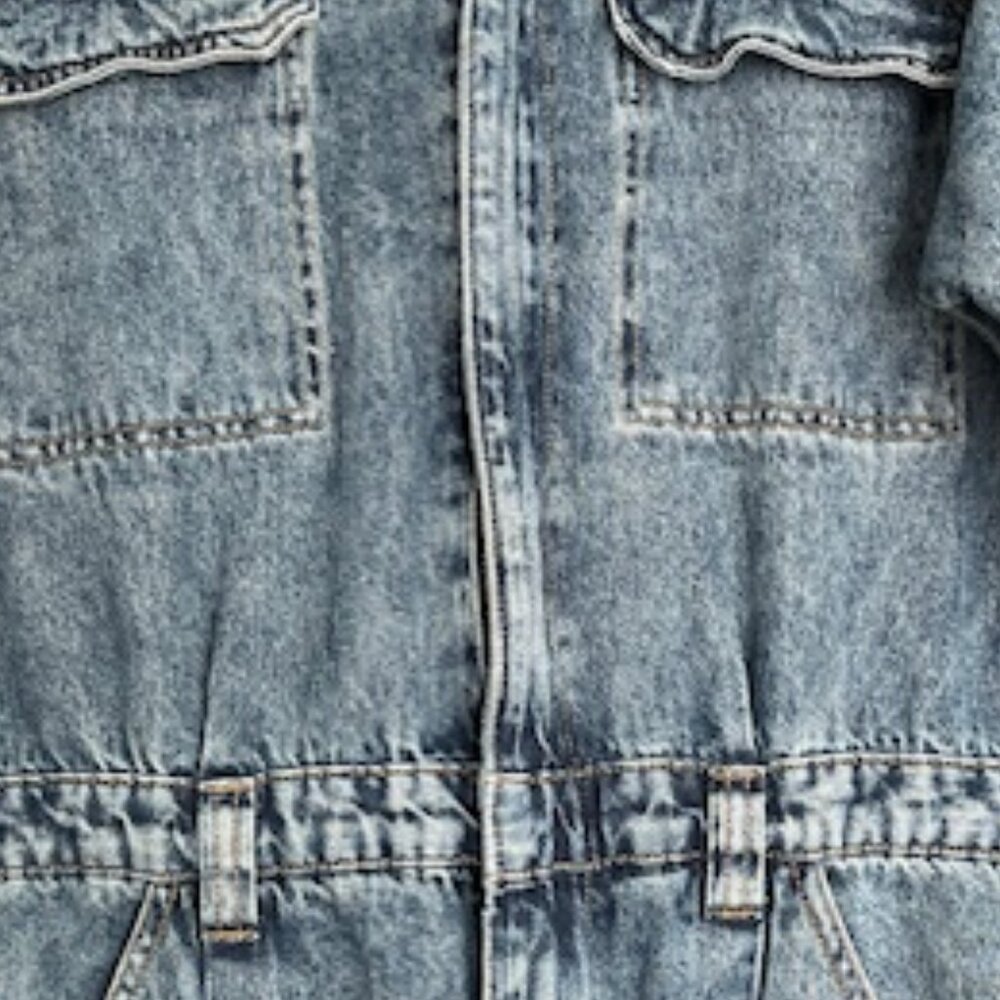 Free People We The Free Sammie Denim Coverall Jumpsuit Size M - Picture 9 of 9